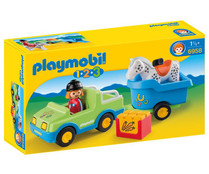 Escenario de juego Coche con remolque, 1.2.3 6958 PLAYMOBIL. Escenario de juego Coche con remolque, 1.2.3 6958 PLAYMOBIL.