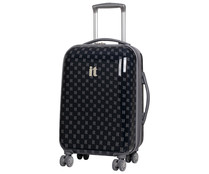 Maleta rígida con 8 ruedas, expandible, color marrón, 65cm ITLUGGAGE. Maleta rígida con 8 ruedas, expandible, color marrón, 65cm ITLUGGAGE.