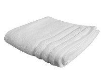 Toalla de lavabo 100% algodón, 480g/m² de densidad, color blanco ACTUEL. Toalla de lavabo 100% algodón, 480g/m² de densidad, color blanco ACTUEL.
