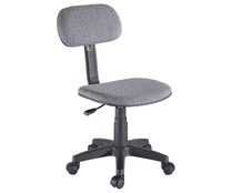 Silla de escritorio de color gris, regulable en altura de 110 a 117cm, SDPE. Silla de escritorio de color gris, regulable en altura de 110 a 117cm, SDPE.