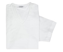 Camiseta interior clásica con cuello pico IN EXTENSO, color blanco, talla L. Camiseta interior clásica con cuello pico IN EXTENSO, color blanco, talla L.