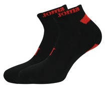 Pack de 2 pares de calcetines tobilleros de algodón JOMA, color negro, talla 43/46. Pack de 2 pares de calcetines tobilleros de algodón JOMA, color negro, talla 43/46.