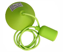 Portalámparas colgante casquillo E27, 40W, color verde con cable 1.2 metros ACTUEL. Portalámparas colgante casquillo E27, 40W, color verde con cable 1.2 metros ACTUEL.