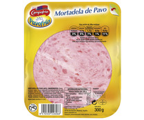 Mortadela de pavo cortada en lonchas CAMPOFRÍO Pavofrio 300 g. Mortadela de pavo cortada en lonchas CAMPOFRÍO Pavofrio 300 g.
