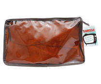 Neceser mediano de hombre, transparente y con cierre de cremallera SHAUSA. Neceser mediano de hombre, transparente y con cierre de cremallera SHAUSA.