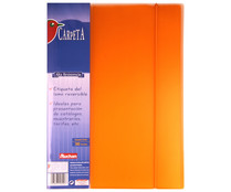 Carpeta con tapas de poliuretano rígido, tamaño folio, 20 fundas AUCHAN. Carpeta con tapas de poliuretano rígido, tamaño folio, 20 fundas AUCHAN.