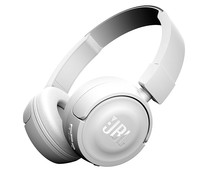 Auriculares Bluetooth tipo diadema JBL T450BT,micrófono, color blanco. Auriculares Bluetooth tipo diadema JBL T450BT,micrófono, color blanco.