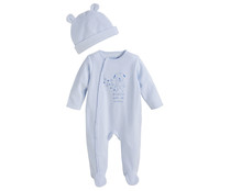 Conjunto recién nacido pelele y gorro IN EXTENSO, talla 50. Conjunto recién nacido pelele y gorro IN EXTENSO, talla 50.