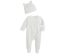 Conjunto recién nacido pelele y gorro IN EXTENSO, talla 50. Conjunto recién nacido pelele y gorro IN EXTENSO, talla 50.