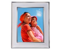 Portafotos metálico con borde brillante para fotos tamaño 10x15cm HOFMANN. Portafotos metálico con borde brillante para fotos tamaño 10x15cm HOFMANN.