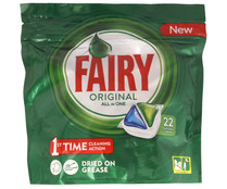 Detergente en pastillas para lavavajillas FAIRY Original 22 cápsulas. Detergente en pastillas para lavavajillas FAIRY Original 22 cápsulas.