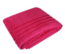 Toalla de baño 100% algodón, 480g/m² de densidad, color rosa fucsia ACTUEL. Toalla de baño 100% algodón, 480g/m² de densidad, color rosa fucsia ACTUEL.