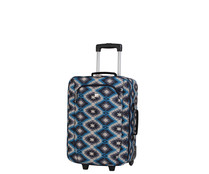 Maleta pequeña de material blando, con diseño azteca, 2 ruedas, ITLUGGAGE. Maleta pequeña de material blando, con diseño azteca, 2 ruedas, ITLUGGAGE.