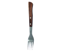 Tenedor de mesa con mango de madera Packawwod, modelo Nirosta FACKELMANN. Tenedor de mesa con mango de madera Packawwod, modelo Nirosta FACKELMANN.