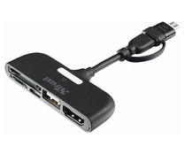 Adaptador de conexión a TV TRUST, compatible con Samsung Galaxy Adaptador de conexión a TV TRUST, compatible con Samsung Galaxy