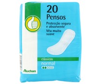 Compresas normales PRODUCTO ECONÓMICO ALCAMPO 20 uds Compresas normales PRODUCTO ECONÓMICO ALCAMPO 20 uds