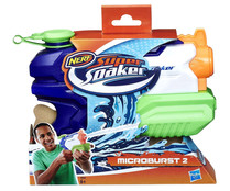 Pistola de agua Super Soaker Microburst 2, NERF. Pistola de agua Super Soaker Microburst 2, NERF.