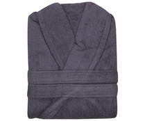 Albornoz adulto talla XL 100% algodón color marrón oscuro, 380g/m², ACTUEL. Albornoz adulto talla XL 100% algodón color marrón oscuro, 380g/m², ACTUEL.