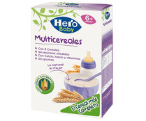 Papilla de multicereales a partir de 6 meses HERO BABY Natur 500 g. Papilla de multicereales a partir de 6 meses HERO BABY Natur 500 g.