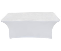 Funda elástica blanca para mesa de resina de 180cm, NEWSTORM. Funda elástica blanca para mesa de resina de 180cm, NEWSTORM.