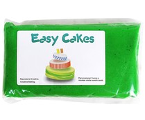 Pasta de azúcar de cobertura y modelage de color verde EASY CAKES 250 gr, Pasta de azúcar de cobertura y modelage de color verde EASY CAKES 250 gr,