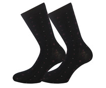 Pack de 2 pares de calcetines, fibra de bambú , color negro, talla única. Pack de 2 pares de calcetines, fibra de bambú , color negro, talla única.