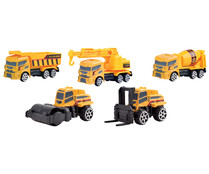 Pack de 5 vehículos de construcción en miniatura coleccionables, RIK&ROK. Pack de 5 vehículos de construcción en miniatura coleccionables, RIK&ROK.