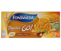 Galletas digestive de avellana y avena FONTANEDA DIGESTIVE GO! 171 gr, Galletas digestive de avellana y avena FONTANEDA DIGESTIVE GO! 171 gr,