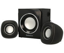 Altavoces 2.1 SELECLINE 871874, 6W, control volumen, alimentación USB. Altavoces 2.1 SELECLINE 871874, 6W, control volumen, alimentación USB.