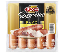 Salchichas de carne 100% pechuga de pavo EL POZO Suprême 180 g. Salchichas de carne 100% pechuga de pavo EL POZO Suprême 180 g.