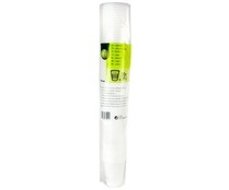 Pack de 100 vasos desechables de plástico blanco 0,2 litros PRODUCTO ECONÓMICO ALCAMPO. Pack de 100 vasos desechables de plástico blanco 0,2 litros PRODUCTO ECONÓMICO ALCAMPO.
