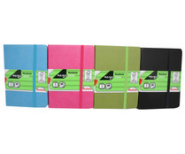 Cuaderno de notas tamaño 10x14 cm, liso, 96 hojas de 80 g AUCHAN. Cuaderno de notas tamaño 10x14 cm, liso, 96 hojas de 80 g AUCHAN.