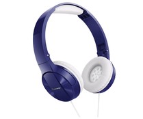Auricular cerrado PIONEER SE-MJ503-L tipo casco, con cable, azul. Auricular cerrado PIONEER SE-MJ503-L tipo casco, con cable, azul.