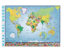 Tapete escolar con el mapa del mundo y medidas 34.5x49.5 cm ERIkg. Tapete escolar con el mapa del mundo y medidas 34.5x49.5 cm ERIkg.