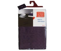 Protector de mesa, 140x140 centímetros, color berenjena AUCHAN 1 unidad. Protector de mesa, 140x140 centímetros, color berenjena AUCHAN 1 unidad.