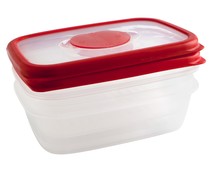 Recipiente hermético rectángular de plástico con tapa Frigo box, 0,35 litros, 14x9,5x5,3cm. QUID. Recipiente hermético rectángular de plástico con tapa Frigo box, 0,35 litros, 14x9,5x5,3cm. QUID.