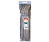 Tenedores desechables fabricados en plástico color plata NUPIK 10 unidades. Tenedores desechables fabricados en plástico color plata NUPIK 10 unidades.