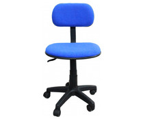 Silla de escritorio de color azul, regulable en altura de 110 a 117cm, SDPE. Silla de escritorio de color azul, regulable en altura de 110 a 117cm, SDPE.