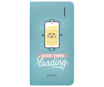 Batería portátil MR. WONDERFUL "Good Vibes", 6000mAh. Batería portátil MR. WONDERFUL "Good Vibes", 6000mAh.