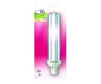 Bombilla de bajo consumo de 26W, con casquillo G24d-3 y luz cálida PHILIPS. Bombilla de bajo consumo de 26W, con casquillo G24d-3 y luz cálida PHILIPS.