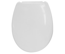 Asiento para WC, con tapa de plástico de color blanco TATAY Olympia. Asiento para WC, con tapa de plástico de color blanco TATAY Olympia.