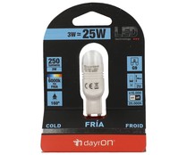 Bombilla led cápsula SMD de 3W, con casquillo G9 y luz fría DAYRON. Bombilla led cápsula SMD de 3W, con casquillo G9 y luz fría DAYRON.