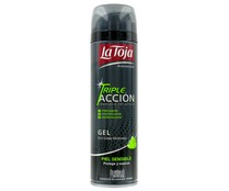 Gel de afeitar con sales minerales para pieles sensibles LA TOJA 200 ml. Gel de afeitar con sales minerales para pieles sensibles LA TOJA 200 ml.
