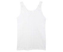 Camiseta interior tirantes para mujer IN EXTENSO, color blanco, talla L. Camiseta interior tirantes para mujer IN EXTENSO, color blanco, talla L.