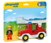 Camión de bombero más figura, 1.2.3 6967, PLAYMOBIL. Camión de bombero más figura, 1.2.3 6967, PLAYMOBIL.
