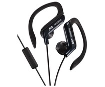Auriculares tipo deportivo JVC HA-EBR25-B-E, con cable, negro. Auriculares tipo deportivo JVC HA-EBR25-B-E, con cable, negro.