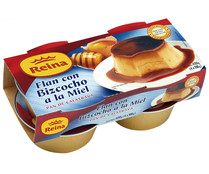 Pan de calatrava (flan con bizcocho a la miel) REINA pack de 4 uds de 100 gr Pan de calatrava (flan con bizcocho a la miel) REINA pack de 4 uds de 100 gr