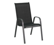 Silla aplilable fija para jardín gris, medidas 71x55x96 cm GARDEN STAR. Silla aplilable fija para jardín gris, medidas 71x55x96 cm GARDEN STAR.