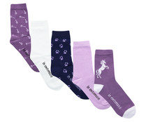 Lote 5 pares de calcetines de niña IN EXTENSO, talla 27/30. Lote 5 pares de calcetines de niña IN EXTENSO, talla 27/30.
