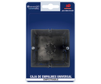 Caja de empalmes universal empotrable de 60x60mm, color negro, SEVENON. Caja de empalmes universal empotrable de 60x60mm, color negro, SEVENON.